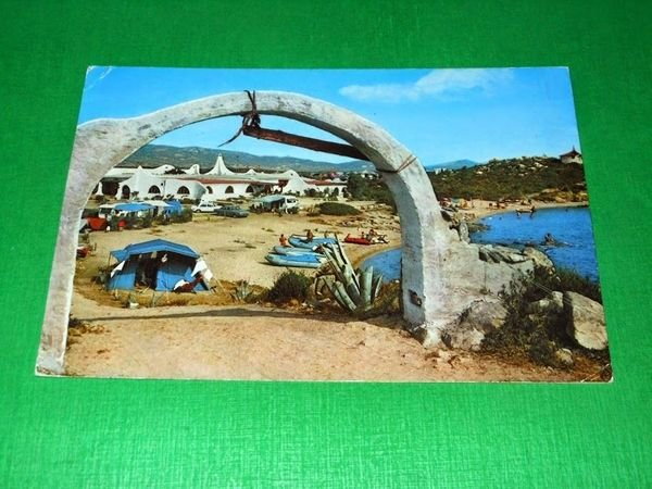 Cartolina Arzachena - Camping l' Isuledda 1973