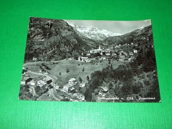 Cartolina Valtournanche - Panorama 1961