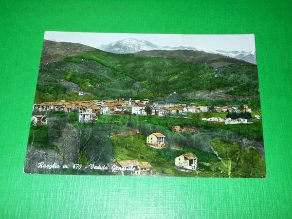 Cartolina Rueglio - Veduta Generale 1960 ca