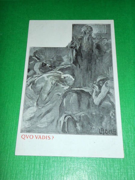 Cartolina Illustratore Vincenzo La Bella - Quo Vadis ? 1900 …