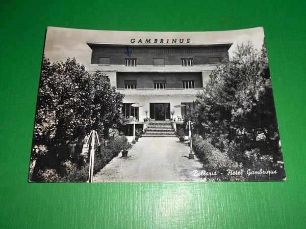 Cartolina Bellaria - Hotel Gambrinus 1964