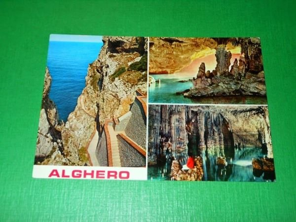 Cartolina Alghero - Vedute diverse 1970 ca