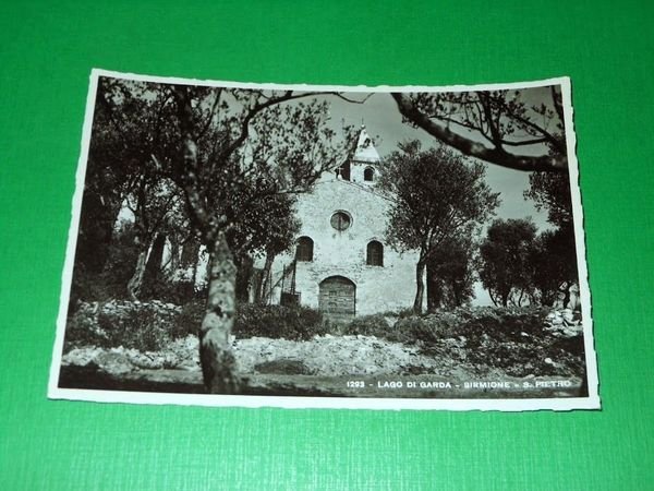 Cartolina Lago di Garda - Sirmione - S. Pietro 1941