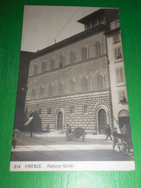 Cartolina Firenze - Palazzo Gondi 1920 ca