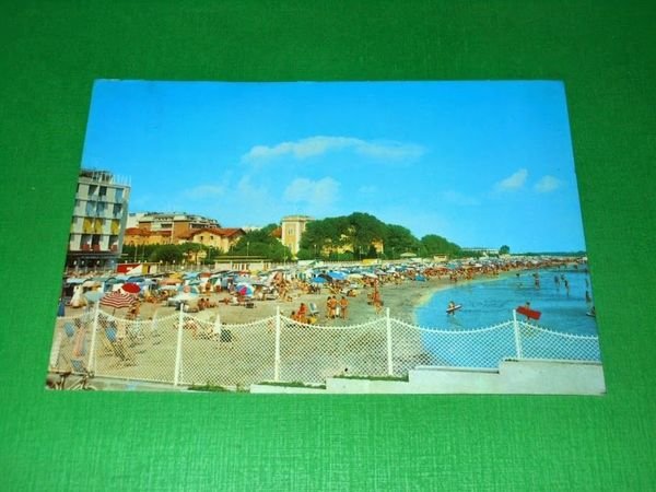 Cartolina Grado - La spiaggia 1973
