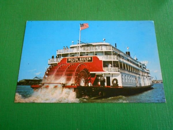 Cartolina Navigazione - Delta Queen - Port of Cincinnati Ohio …