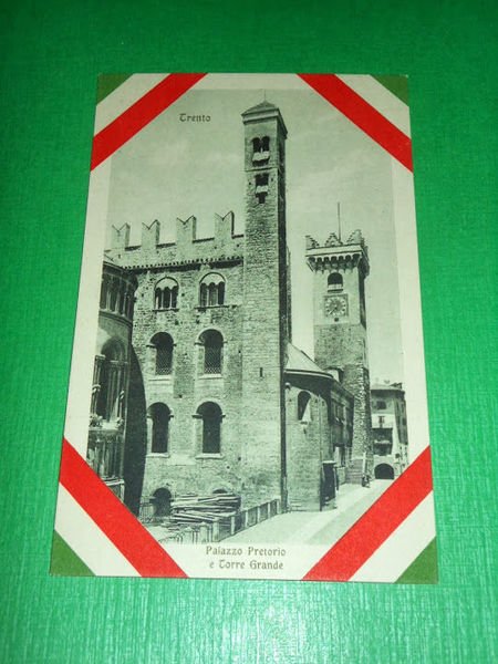 Cartolina Trento - Palazzo Pretorio 1918 ca.