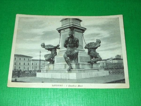 Cartolina Livorno - I Quattro Mori 1940 ca