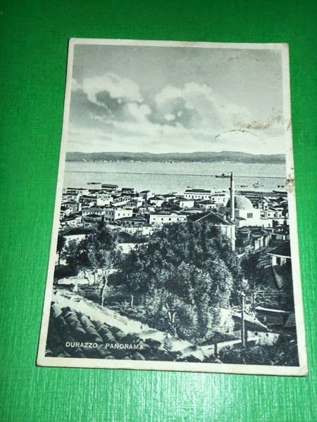 Cartolina Durazzo - Panorama 1941