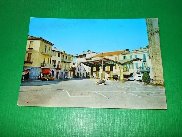 Cartolina Bagnolo Piemonte - Piazza S. Pietro 1965 ca