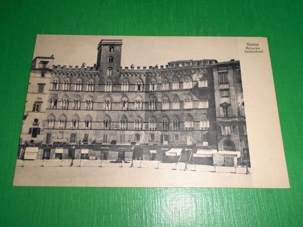 Cartolina Siena - Palazzo Sansedoni 1920 ca
