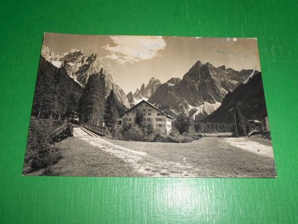 Cartolina Val Fiscalina - Albergo Dolomiti 1953