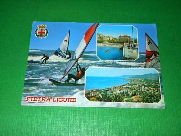 Cartolina Pietra Ligure - Vedute diverse 1990 ca