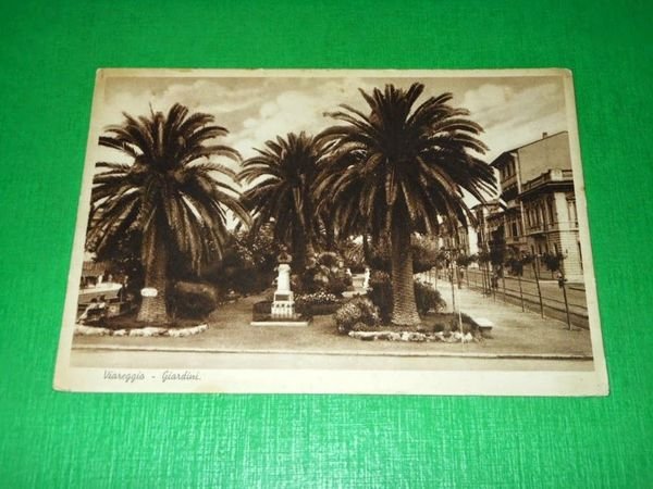 Cartolina Viareggio - Giardini 1936
