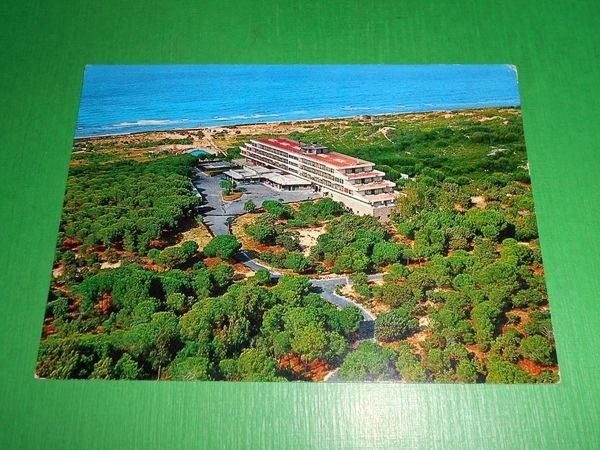 Cartolina Platamona - Pineta Beach Hotel - Visti dall'aereo 1970 …