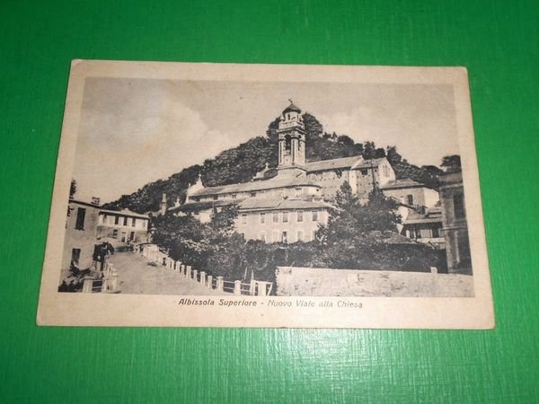 Cartolina Albissola Superiore - Nuovo Viale alla Chiesa 1930 ca
