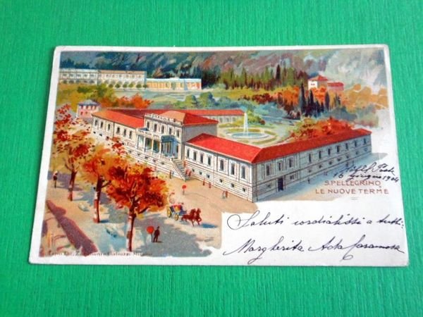 Cartolina S. Pellegrino Termo - Le nuove Terme 1904 | Immagine principale