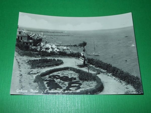 Cartolina Gabicce Mare - L' incantevole panorama 1957 | Immagine principale