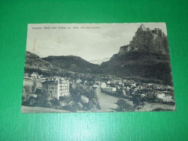 Cartolina Siusi allo Sciliar colla Cima Santner 1932 | Immagine principale