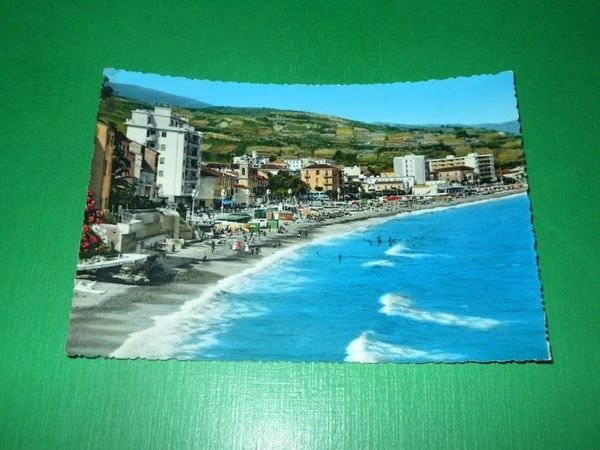 Cartolina Arma di Taggia - La spiaggia 1961