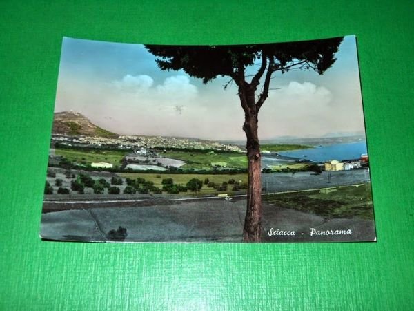 Cartolina Sciacca - Panorama 1957