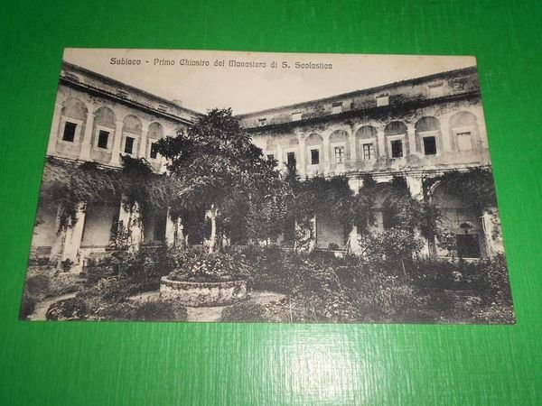 Cartolina Subiaco - Primo Chiostro del Monastero di S. Scolastica …