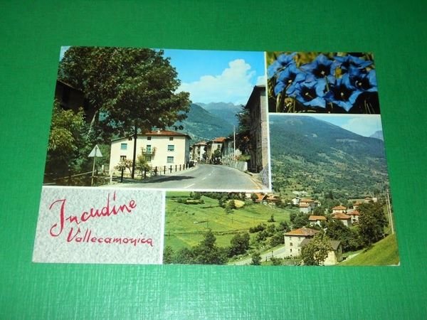 Cartolina Incudine - Vallecamonica - Vedute diverse 1976