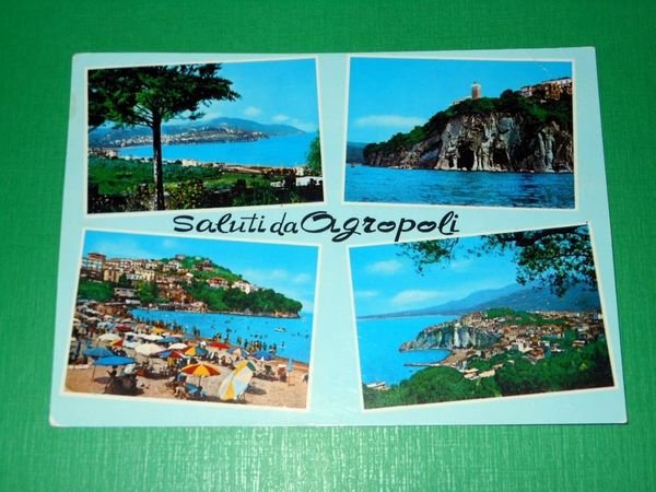 Cartolina Saluti da Agropoli - Vedute diverse 1965