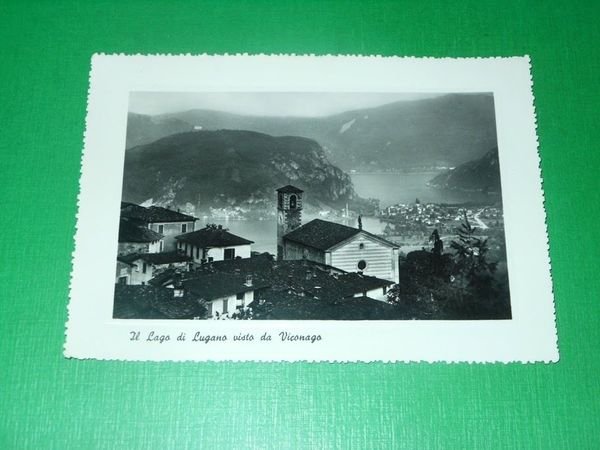 Cartolina Il Lago di Lugano visto da Viconago 1952 | Immagine principale