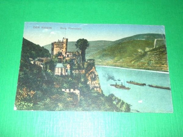 Cartolina Germania - Der Rhein - Burg Rheinstein 1910 ca