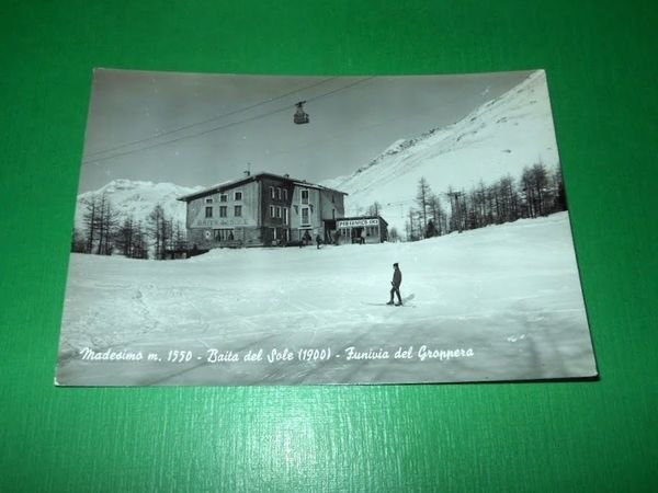 Cartolina Madesimo - Baita del Sole - Funivia del Groppera …
