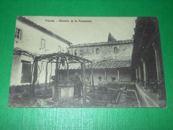 Cartolina Fiesole - Chiostro di S. Francesco 1917 | Immagine principale