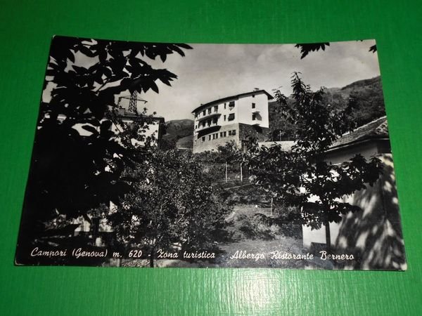 Cartolina Campori ( Genova ) - Albergo Ristorante Bernero 1955 …