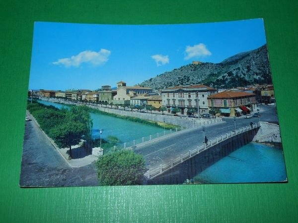Cartolina Sora - Ponte di Ferro e Lungoliri Mazzini 1979