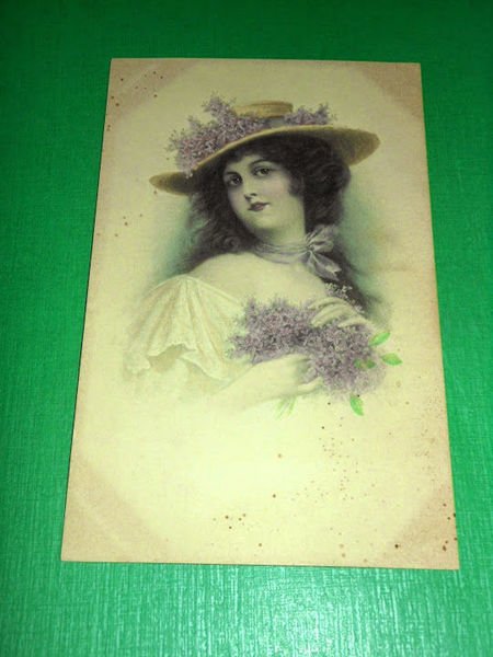 Cartolina Costume d' epoca 1900 ca