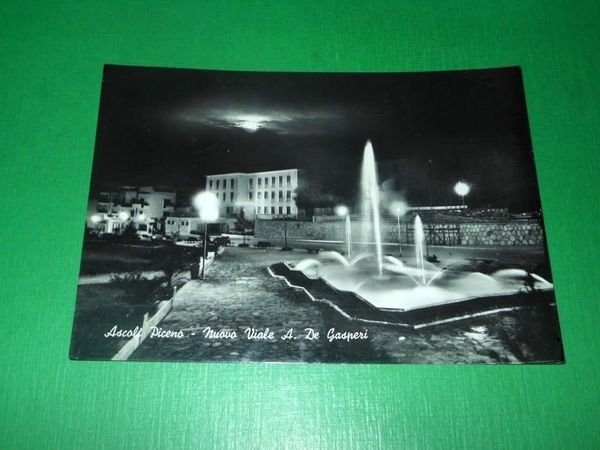 Cartolina Ascoli Piceno - Nuovo Viale A. De Gasperi 1956