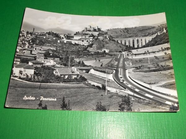 Cartolina Spoleto - Panorama 1963
