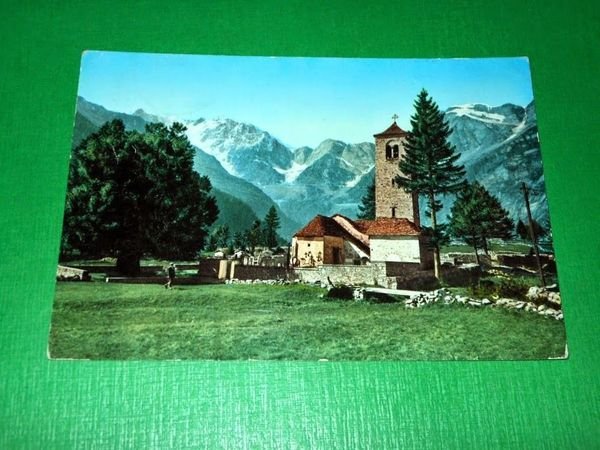 Cartolina Macugnaga - Pecetto - Chiesa Vecchia e il secolare …