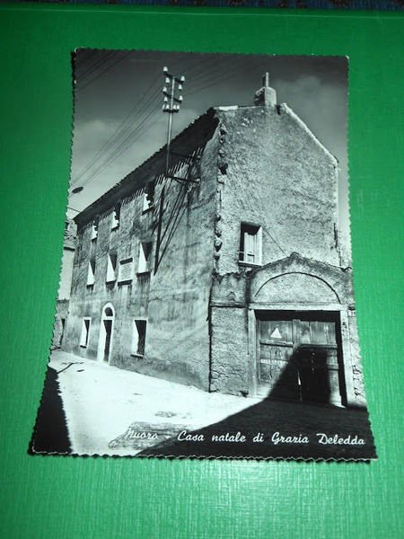 Cartolina Nuoro - Casa natale di Grazia Deledda 1953