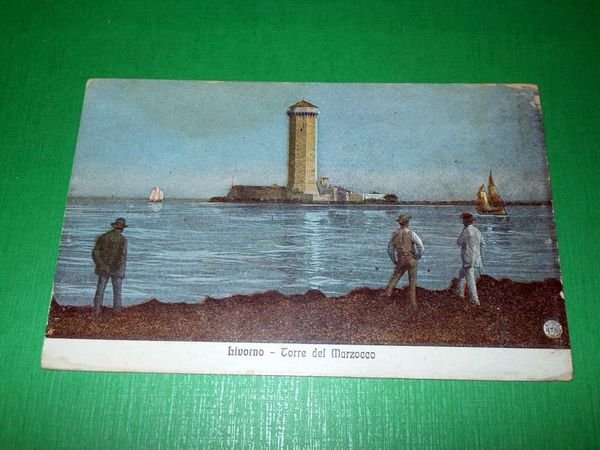 Cartolina Livorno - Torre del Marzocco 1917