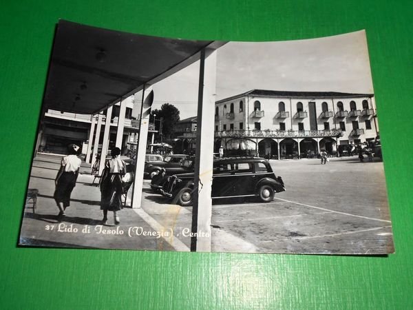 Cartolina Lido di Jesolo ( Venezia ) - Centro 1950