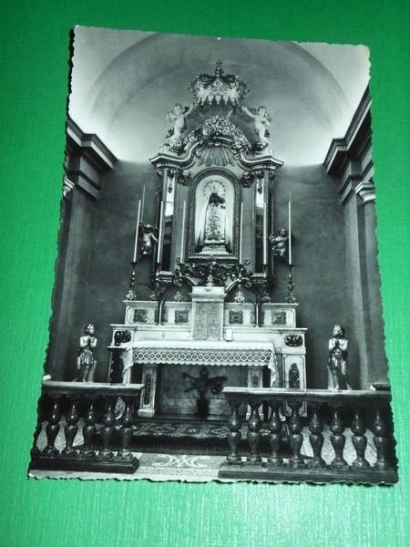 Cartolina Santuario di Graglia - Sacello della Madonna 1955