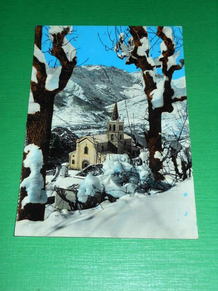 Cartolina Bardonecchia - Chiesa di Millauers 1962