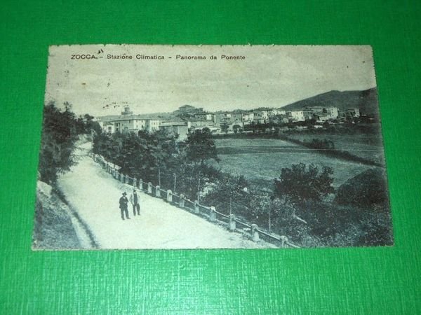 Cartolina Zocca - Panorama da Ponente 1920 | Immagine principale