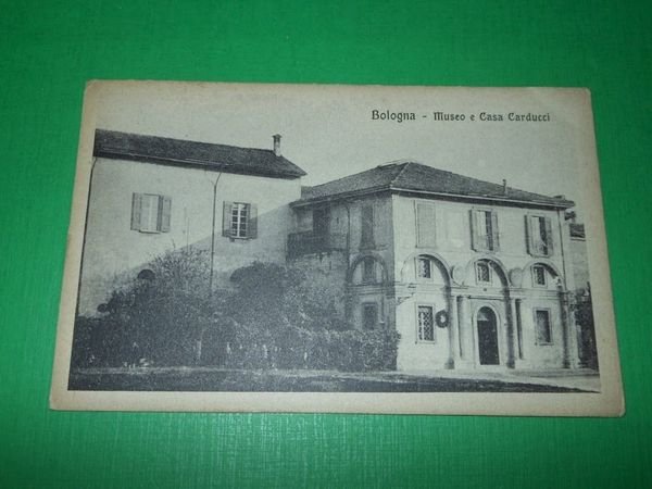 Cartolina Bologna - Museo e Casa Carducci 1926
