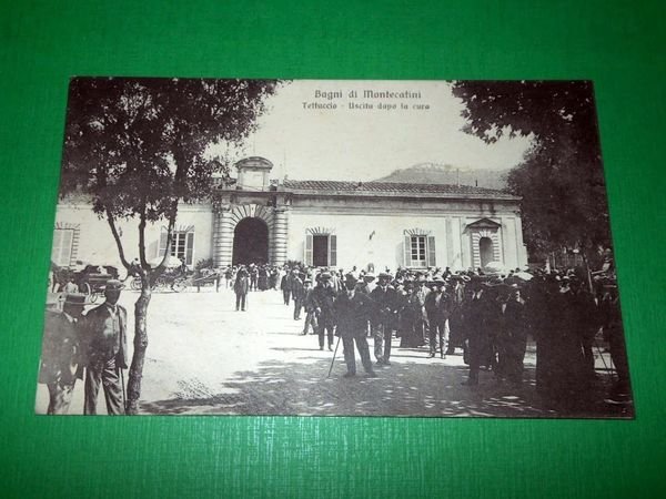 Cartolina Bagni di Montecatini - Tettuccio - Uscita dopo la …