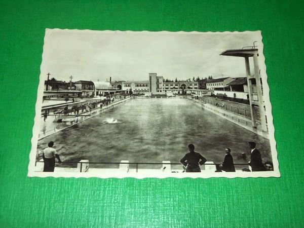 Cartolina Busto Arsizio - Piscina Costanzo Ciano 1941