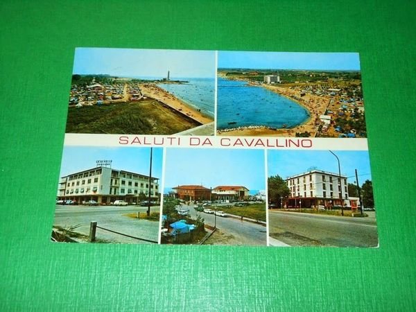 Cartolina Saluti da Cavallino ( Venezia ) - Vedute diverse …