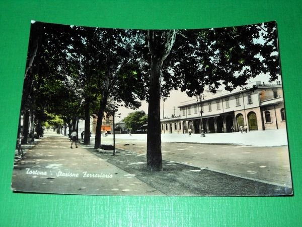 Cartolina Tortona - Stazione Ferroviaria 1960 ca