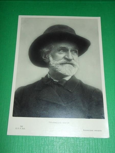 Cartolina Arte Lirica - GIUSEPPE VERDI 1940 ca | Immagine principale